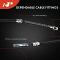 A-premium Rear Driver And Passenger Side Parking Brake Cable Assembly Compatible With Chevrolet Gmc Models S10 1998-1999
