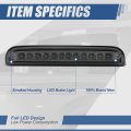 Led Smoked 3rd Third Tail Brake Light High Mount Stop Lamp Compatible With Ford Super Duty 99-16 Mazda B-series 94-10