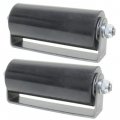 Jm Steel Black 6 Inch Sliding Gate Guide Roller Removable Axle Bolt Pair Hard Robber 
