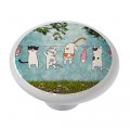 Gotham Decor Clothesline Cats Laundry Room Drawer Cabinet Knob 