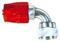 Fbm1031 Hose Fitting 04an Size 90 Degrees Elbow Non Swivel Alloy Steel Red Silver Bulk Packaged 