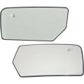 Heated Mirror Glass Pair For Lincoln Navigator 2007 2008 2009 Driver And Passenger Side Non Towing With Backing Plate 
