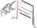 Window Division Bar Run 1960-65 Falcon Ranchero Comet 1962-65 Fairlane Glass Channel Guide C2oz-6221538b