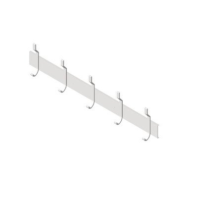 Wall Mounted Utility Hook Strip Number Of Hooks 5