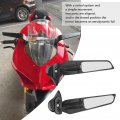 1 Pair Motorcycle Wing Rearview Mirrors Kimiss Rotating Mirror Wind Knife Reflector Aerodynamic Replacement For Yzf R6 2017a