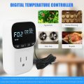 Digital Temperature Controller Outlet 15a 1800w Va Display Heating Cooling For Incubator
