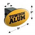 Towson University Tigers Alumn Oval Tow Trailer Hitch Cover Plug Insert