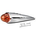 Partsam Glass Watermelon Cab Lights Amber Torpedo Led Top Marker Hi Low Beam Roof Running Turn Signal With Die-cast Chromium 