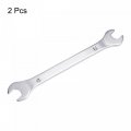 Uxcell Thin Open End Wrench 8mm X 9mm Metric Mirror-chrome Plated High Carbon Steel For Household Maintenance And General