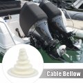 X Autohaux 12cm 4 72 Cone Shape Boat Marine Steering Shift Cable Boot Protective Bellows For Car Boats Yachts Ships Harness