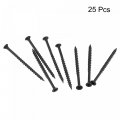 Uxcell 8 X 2 3 4-inch Wood Screws Phillips Flat Head Carbon Steel Self Tapping Black 25pcs