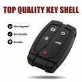 Uxcell New 5 Buttons Uncut Insert Key Fob Remote Control Case Shell Replacement 3043a-tx9 For Land Rover Freelander Discovery 2