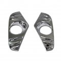 Chrome Front Fog Light Lamp Cover Trim For Toyota Rav4 2019 2020 2021 Le Xle Xse Limited And Hybrid Models 2 Piece Set Silver 