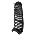 Glossy Black Front Hood Bumper Honeycomb Grille Replacement For Fusion 2013 2014 2015 2016