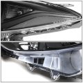 Black Housing Clear Corner Projector Headlight Lamps Tool Kit Compatible With Mazda 3 14-17