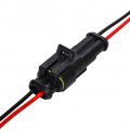 Hifrom 12 Kit Of 2 Pin Car Male Female Waterproof Electrical Connectors Plug Socket With 20cm Wire Awg Gauge Marine