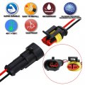 Hifrom 12 Kit Of 2 Pin Car Male Female Waterproof Electrical Connectors Plug Socket With 20cm Wire Awg Gauge Marine