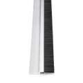 Uxcell Door Bottom Sweep H-shape Aluminum Alloy Base With 0 8-inch Black Nylon Brush 39-inch X 1 89-inch