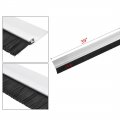 Uxcell Door Bottom Sweep H-shape Aluminum Alloy Base With 0 8-inch Black Nylon Brush 39-inch X 1 89-inch