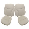 Driver Passenger Perforated Leather Bottom Top Seat Cover Tan For Lexus Es300 Es330 2002 2003 2004 2005 2006 