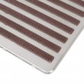 X Autohaux Universal Car Vehicles Floor Carpet Mat Patch Heel Scuff Plate Foot Rest Pedal Pad Stainless Steel