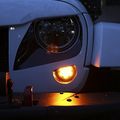 Smoked Lens Amber Led Front Turn Signals For 07-17 Jeep Wrangler Jk Unlimited 