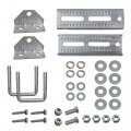 2 Pack 8 Galvanized Swivel Top Bunk Bracket Kit With Hardware For Boat Trailer Fitsx3 Cross Members Heavy Duty 2