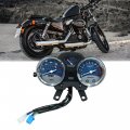 Uxcell Dual Digital Motorcycle Cruiser Odometer Tachometer Speedometer Oil Gauge