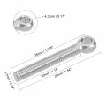 Uxcell M5 X 35mm 304 Stainless Steel Machine Shoulder Lift Eye Bolt Rigging 20pcs