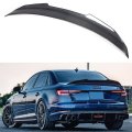 High Kick Duckbill Psm Style Real Carbon Fiber Trunk Spoiler Wing Compatible For 2017-2024 Audi A4 B9 Sedan