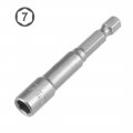 Uxcell 1 4 Quick-change Hex Shank 7mm Nut Setter Driver Drill Bit 65mm Length Metric No-magnetic