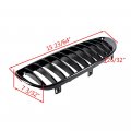Left Right Glossy Black Front Hood Kidney Grille Compatible With 2004-2010 E63 E64 6-series 2-door