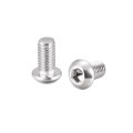 M6x12mm Machine Screws Hex Socket Round Head Screw 304 Stainless Steel Fasteners Bolts 10pcs 