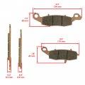 Caltric Front Rear Sintered Brake Pads Compatible With Suzuki Vl1500 Intruder 1500 2002 2003 2004