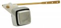 Tank Lever Toilet Handle Push Button Style Frontal Mount Chrome Finish By Plumbusa 