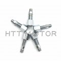 Httmt Chrome Motorcycle 8mm 10mm Teardrop Side Rear View Mirrors Compatible With Cruiser Chopper