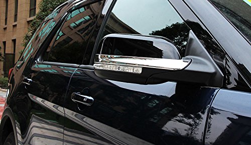 Generic Chrome Rear View Mirror Side Molding Cover Trims Fit For Ford Explorer 2015 2016 2017