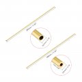 Uxcell Brass Tube 0 5mm 1mm Wall Thickness X 4mm Od 300mm Length Seamless Pipe Round Tubing Tone Pack Of 5
