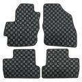 Floor Mats Carpet For Mazda 3 2010 2013 4 Piece Set Front And Rear Interior Black Velour Plastic Direct Replacement 