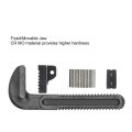 Adjustable Offset Pipe Wrench Heavy Duty Aluminum Plumbing With Cr Mo Floating Hook Jaw I Beam Handle For Fitters 18 Inch 6a 12