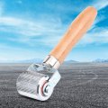 Fydun Patch Tire Repair Tool Car Wheel Wooden Handle Stitcher Ball Bearing Roller L