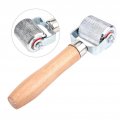 Fydun Patch Tire Repair Tool Car Wheel Wooden Handle Stitcher Ball Bearing Roller L