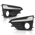 Fog Light Trim W Chrome Driver Passenger Side For Subaru Impreza Sport-tech 2018-2019 Submodel Base Convenience Limited Premium 