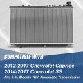 Dpi 13473 Factory Style 1-row Cooling Radiator Compatible With Chevrolet Caprice Ss 6 0l At 12-17 Aluminum Core