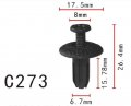 Autobahn88 Mud Shield Push-type Clip Compatible With Honda Oem 91570sk7003zf Pack Of 20