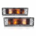 Amerilite Replacement Clear Bumper Lights Pair For 1988-1997 Nissan Hardbody Pickup 88-95 Pathfinder Passenger And Driver Side