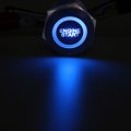 Esupport Black Shell 12v Momentary Car Vehicle Blue Led Light Push Button Stainless Steel Metal Switch Socket Plug Wire 19mm