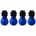 Usonline911 4pcs 3157 Bright Light Bulbs Car Auto Signal Turn Backup S8 Miniature Lamp Blue