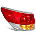 Rear Brake Tail Light Assembly For Nissan Pathfinder 2013 2014 2015 2016 Driver Left Side Chrome Housing Red Clear Lens 