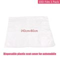 100 Pcs Plastic Car Seat Coversdisposable Vehicle Protector Mechanic Valet Pet Covers